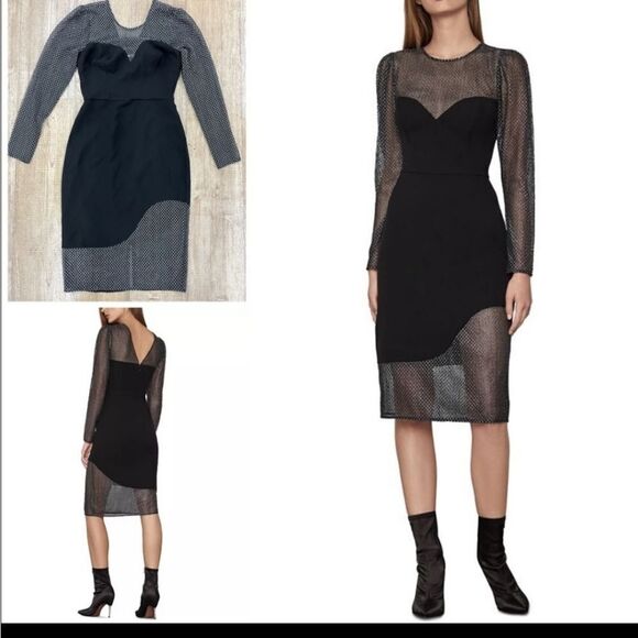NWT BCBGMaxAzria Black Dress - Picture 2 of 11